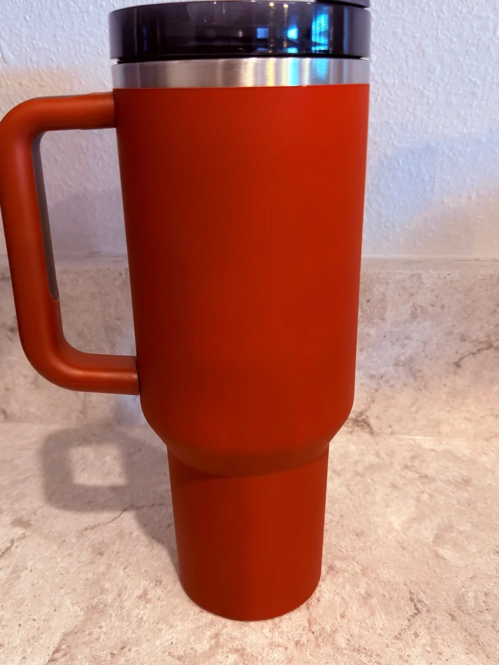 Stanley burnt orange Insulated Travel Mug with Handle 40oz.